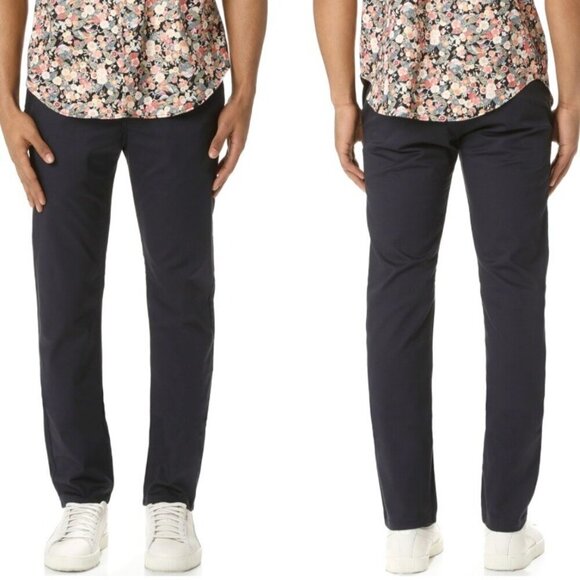 Naked & Famous Size 31 Pure Indigo Stretch Chino Men’s Jeans Actual 34x33 - Picture 1 of 10